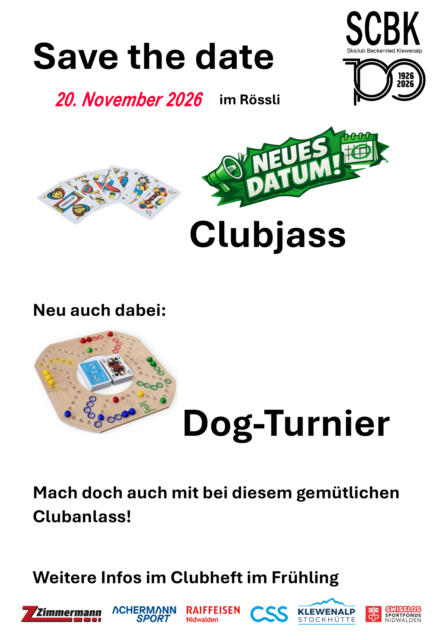 Clubjass / Club-Dog verschoben
