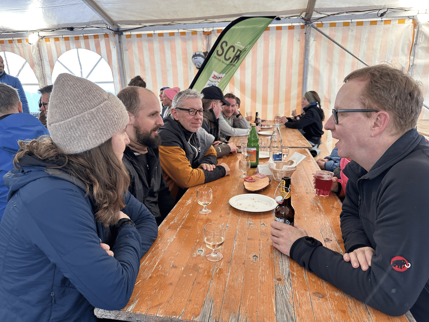 Neujahrsapéro bei windigen Verhältnissen