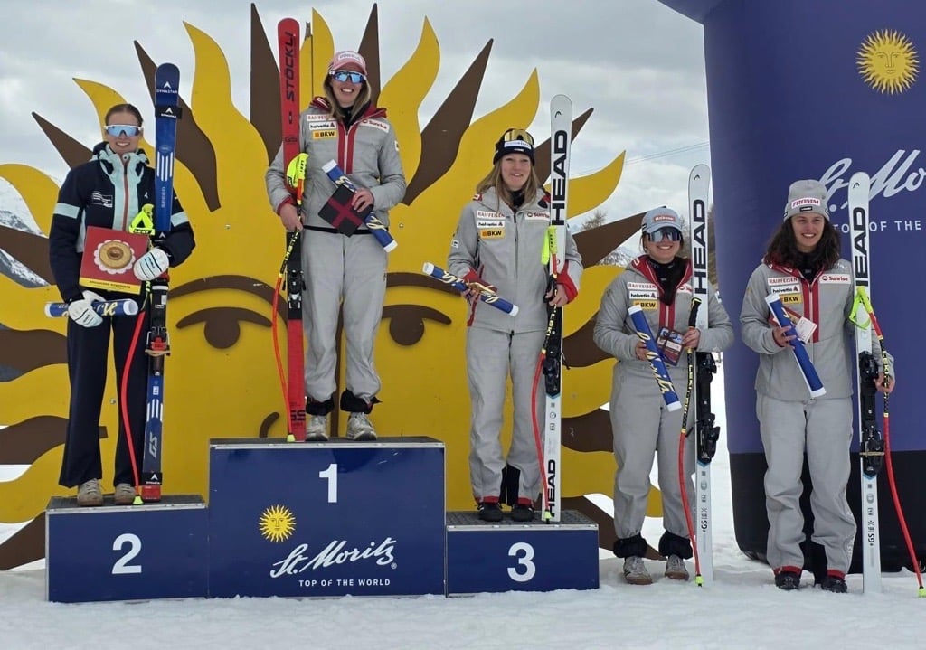Aisha auf Abfahrtspodest an den Lichtensteiner-Meisterschaften