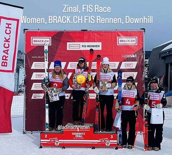 Ladina gewinnt FIS-DH Rennen in Zinal